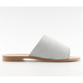 H8-116 Chanclas grises rectas grises