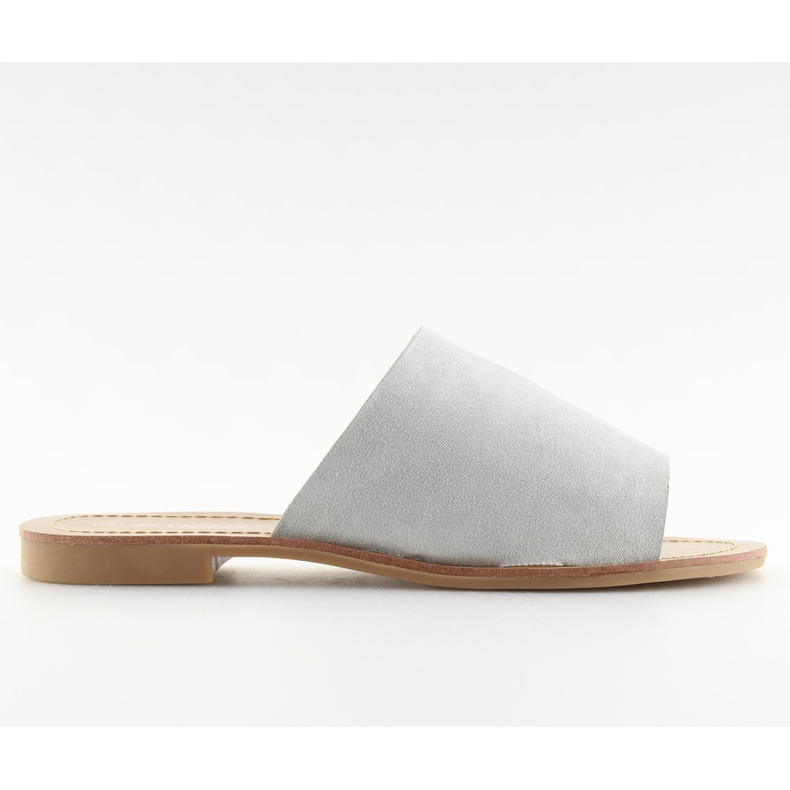 H8-116 Chanclas grises rectas grises