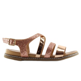 Sandalias mujer rosa J80-1 champagne rosado