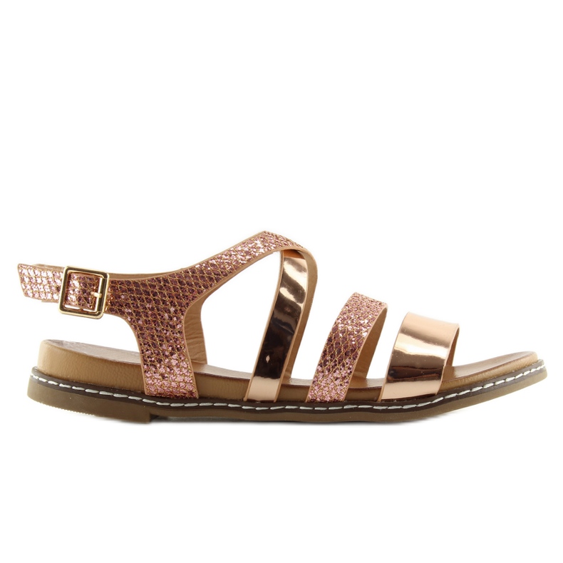 Sandalias mujer rosa J80-1 champagne rosado