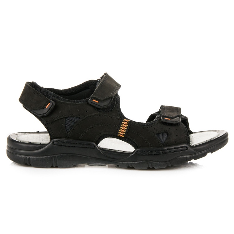 Sandalias Mckeylor de cuero negro