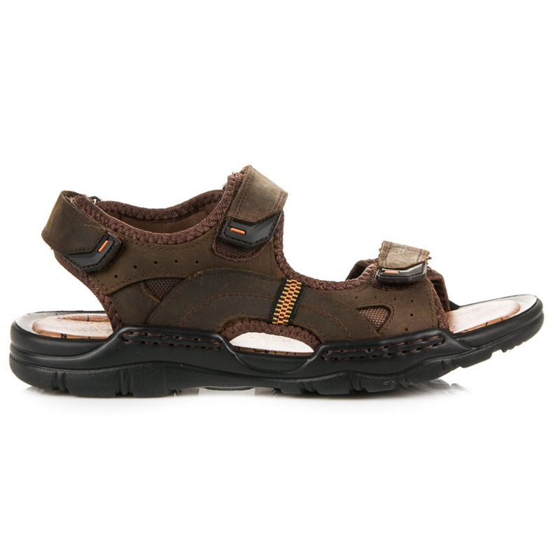 Sandalias de cuero MCKEYLOR marrón