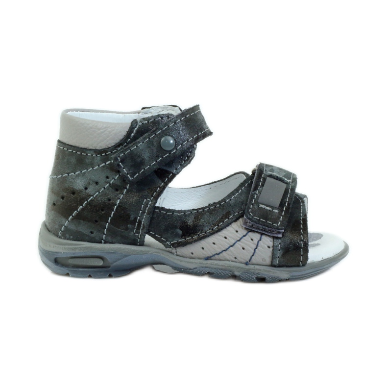 Ren But Sandalias de cuero para niños para cierre adhesivo con un reflector 1407 Gray Ren pero gris
