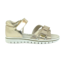American Club Sandalias americanas zapatos infantiles plantilla piel amarillo