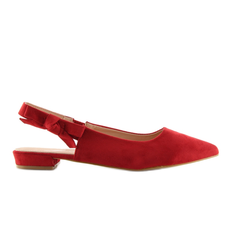 Bailarinas rojas tacón abierto 100-879SA rojo