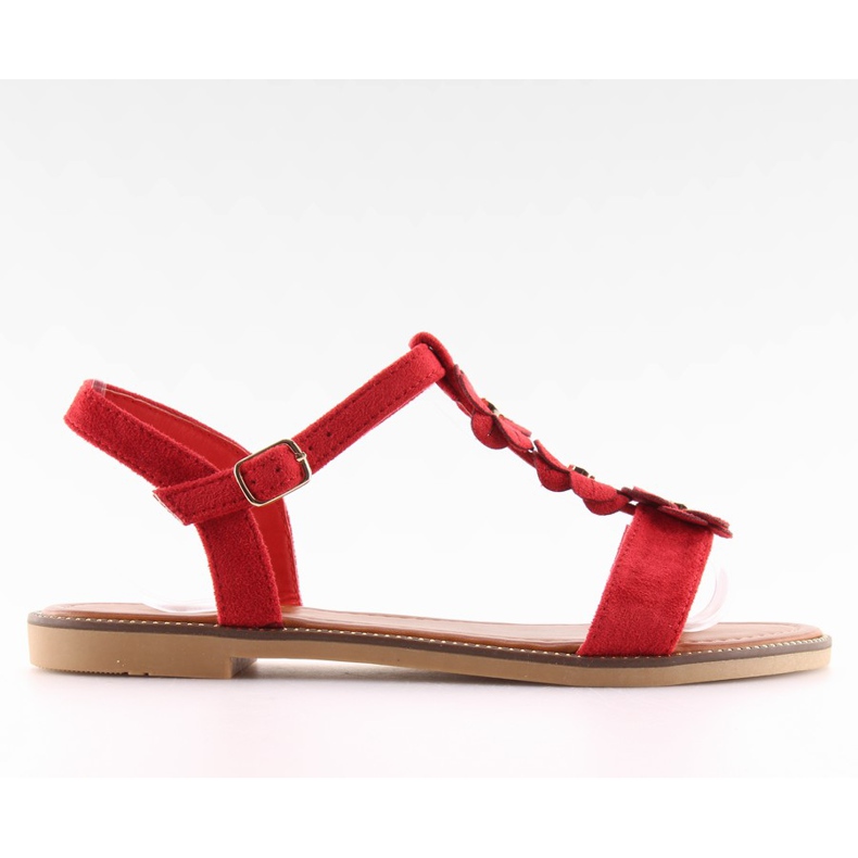 Sandalias mujer ante rojo WL-001