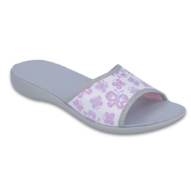 Befado zapatos mujer pu 300D041 gris rosa