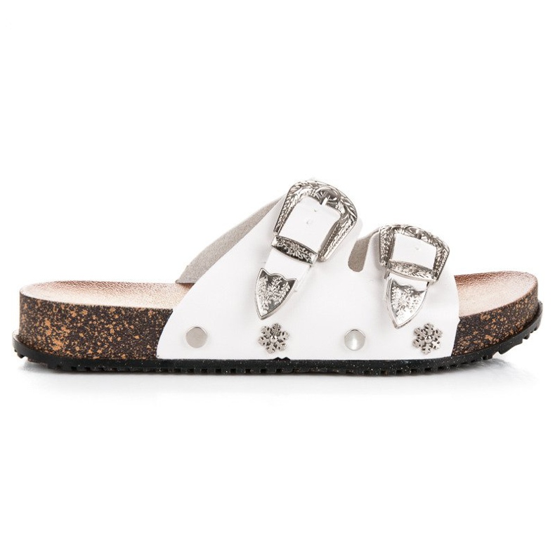 Seastar Babuchas blancas con hebillas blanco Seastar Babuchas blancas con hebillas blanco