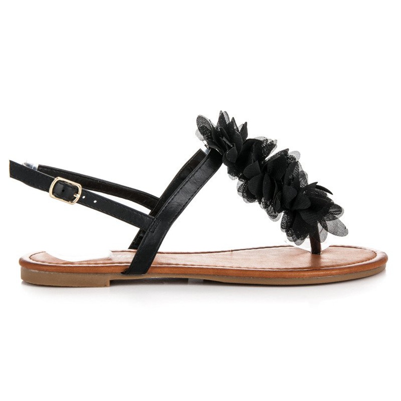 Seastar Sandalias elegantes con hebilla. negro