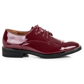 Primavera Zapatos lacados mujer rojo