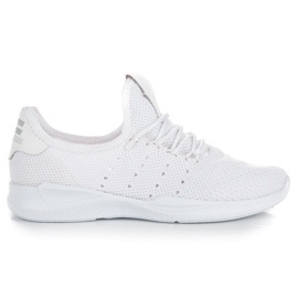 Zapatillas blancas sin cordones blanco
