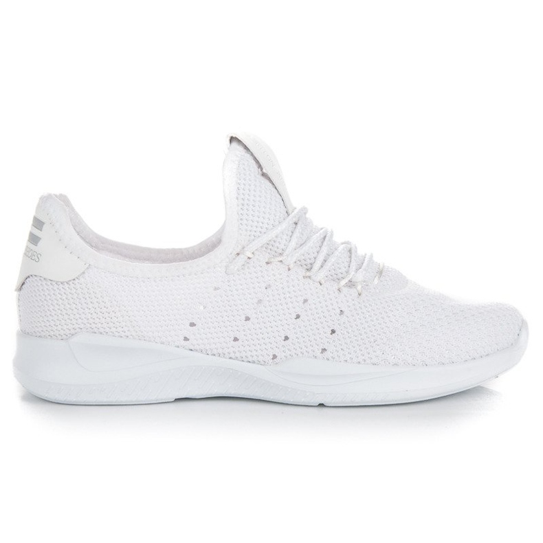 Zapatillas blancas sin cordones blanco