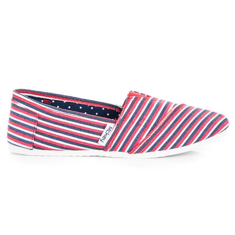 McKey Slip-on rayas rojo