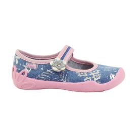 Befado zapatos infantiles bailarinas babuchas 114x280 rosado gris azul