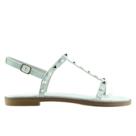 Sandalias tachuelas menta S-375 Verde Sandalias tachuelas menta S-375 Verde