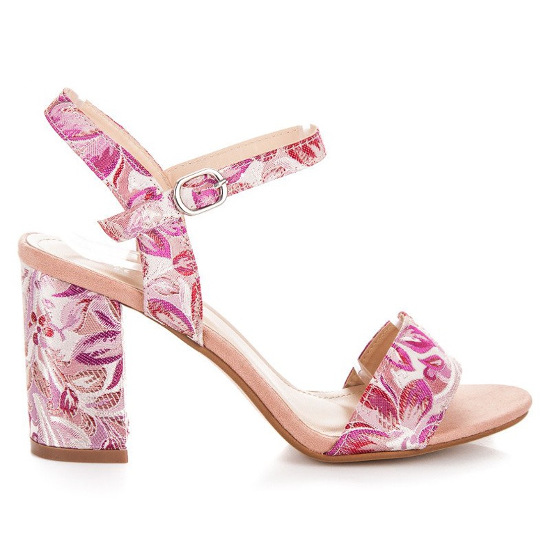 Seastar Sandalias casuales de tacón alto rosado
