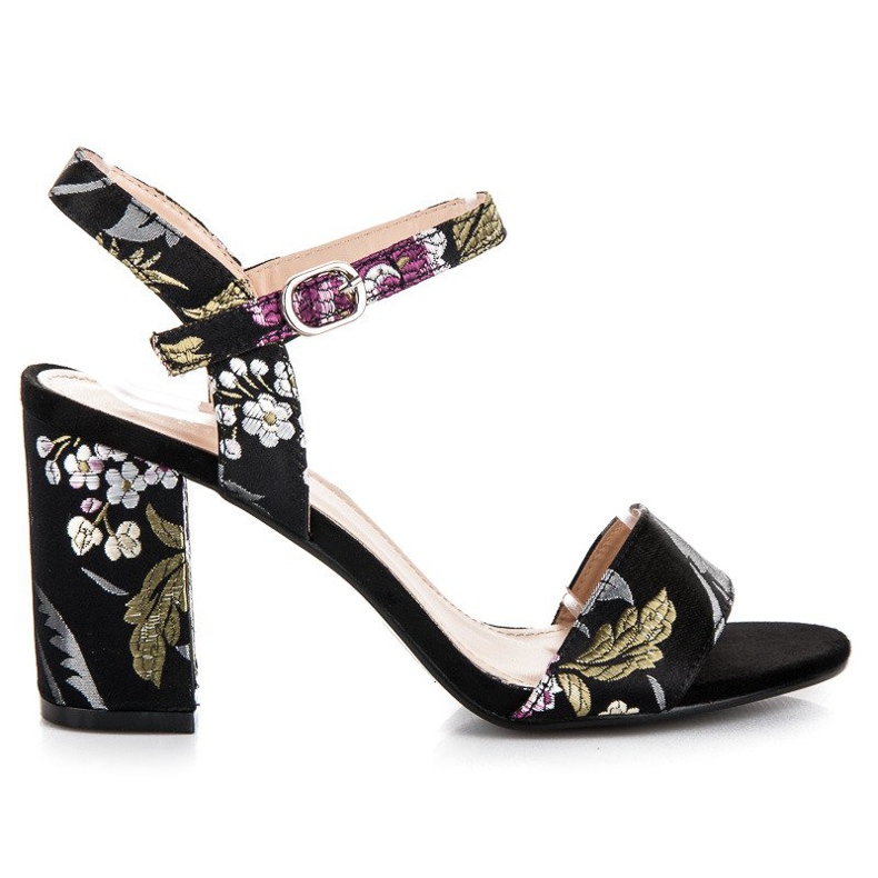 Seastar Sandalias casuales de tacón alto negro