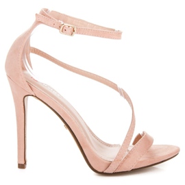 Seastar Elegantes sandalias de tacón rosado Seastar Elegantes sandalias de tacón rosado