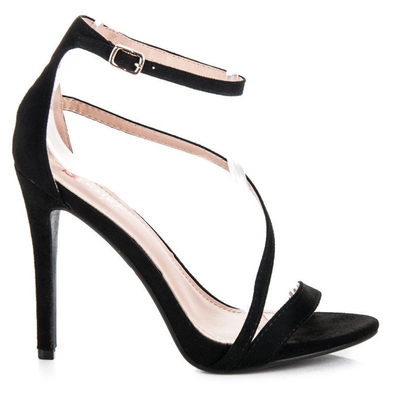 Seastar Elegantes sandalias de tacón negro