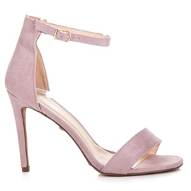 Seastar Sandalias moradas en un tacón alto púrpura