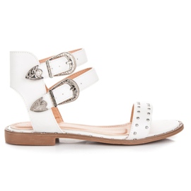 Seastar Sandalias planas blancas blanco