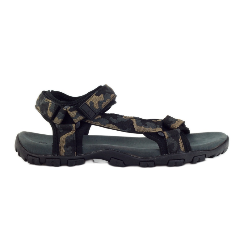 American Club Sandalias inserto piel americana 1729 camo negro marrón gris
