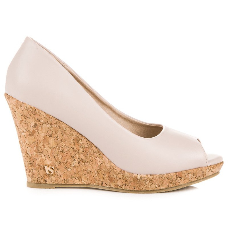 Bombas de cuña VICES de punta abierta marrón Bombas de cuña VICES de punta abierta marrón