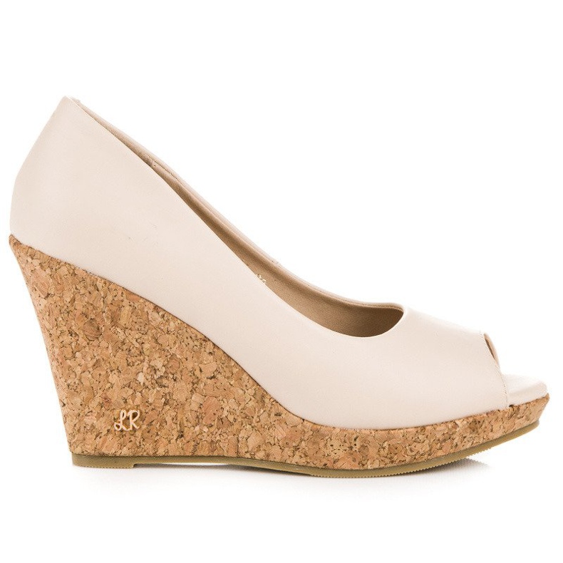 Bombas de cuña VICES de punta abierta marrón Bombas de cuña VICES de punta abierta marrón