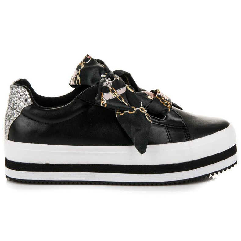 Vices Zapatillas con estilo en la plataforma vicios. negro
