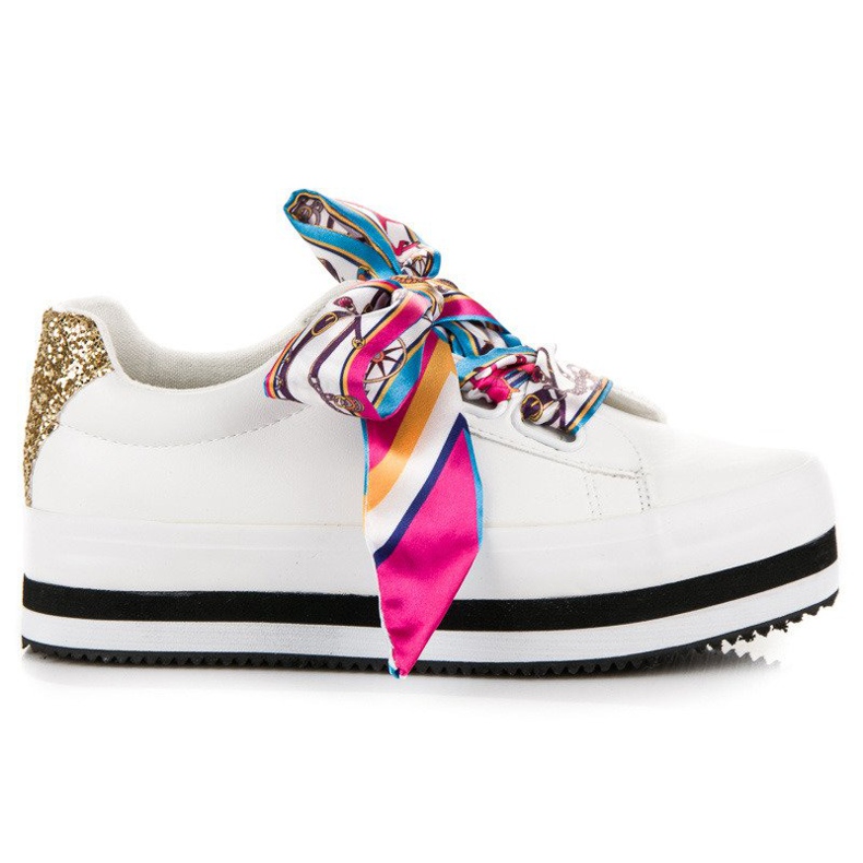 Vices Zapatillas con estilo en la plataforma vicios. blanco