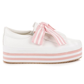 Zapatillas VICES de moda blanco rosado