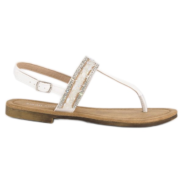 Small Swan Chanclas blancas blanco