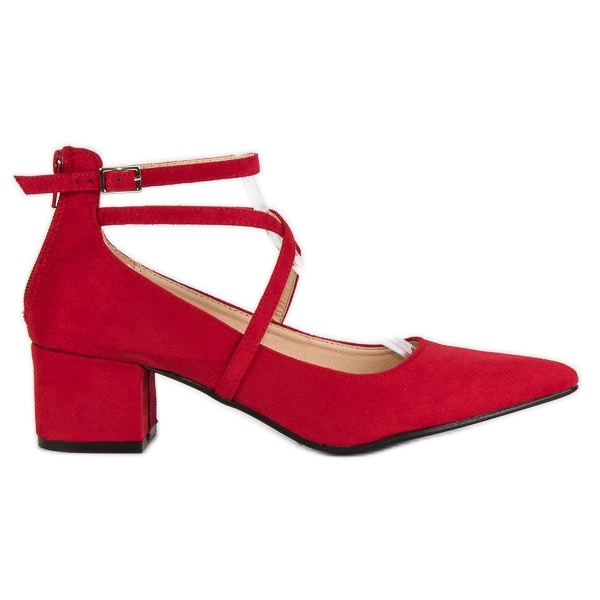 Zapatos de salón VICES de ante rojo