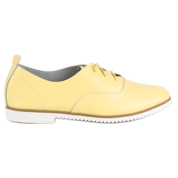 Zapato mazaro piel amarillo