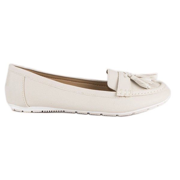 Tullo Mocasines beige con flecos Tullo Mocasines beige con flecos
