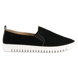 Tullo Slipons de ante negro