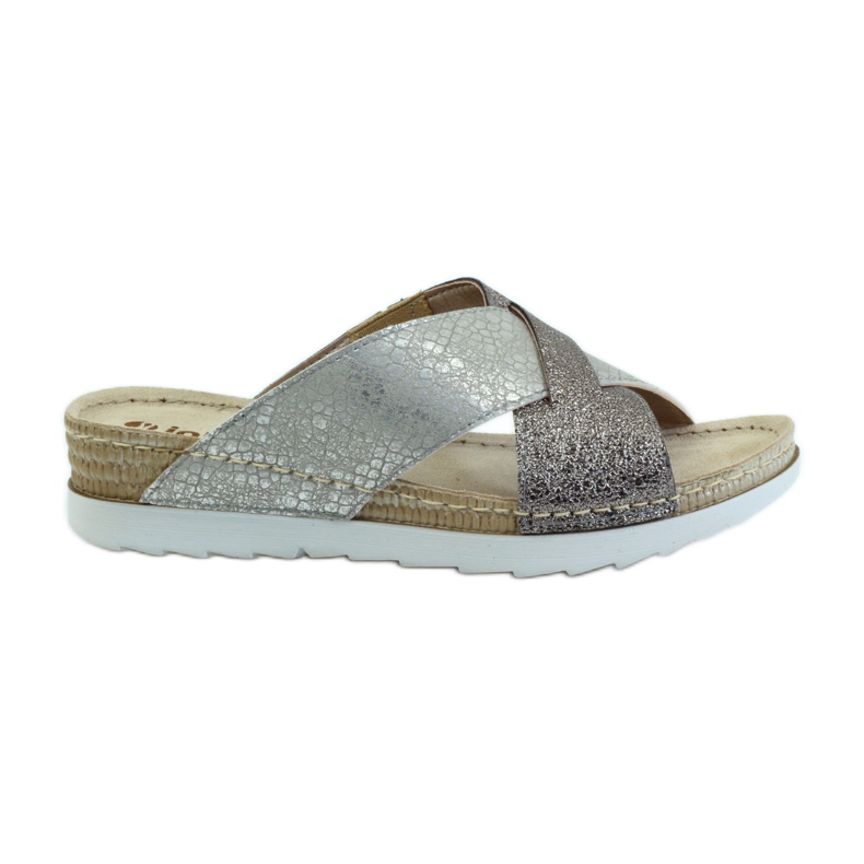 Babuchas KOMFORT INBLU 010 plata gris