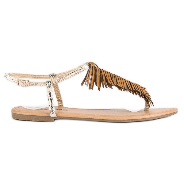 Chanclas doradas dorado