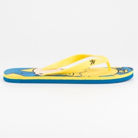 Ax Boxing Chanclas cómodas amarillo azul