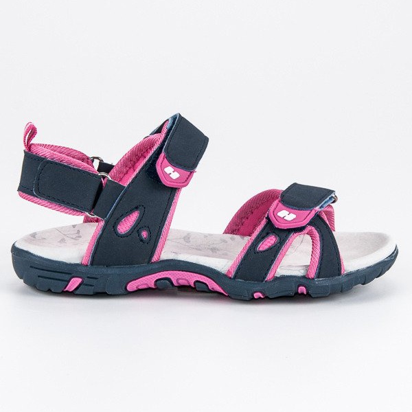 Hasby Sandalias cómodas de velcro azul