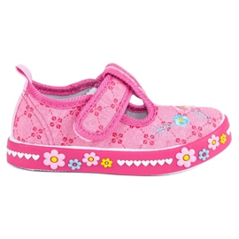American Club Deportivas americanas rosa velcro rosado