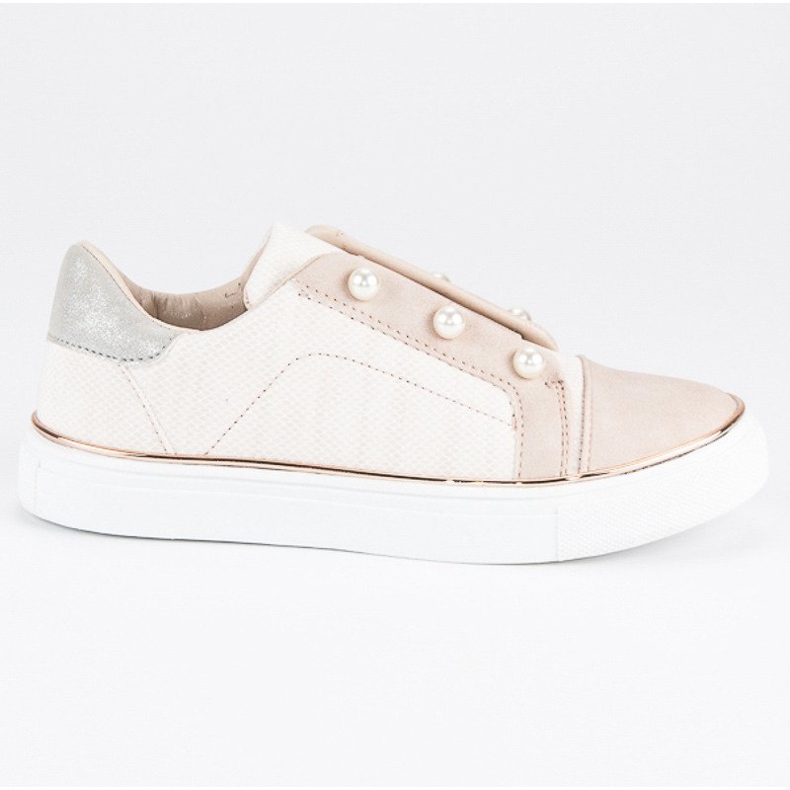 Zapatillas Con Perlas marrón