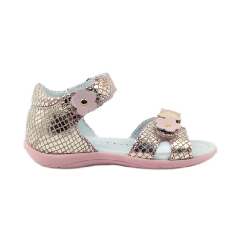 Sandalias flores Bartek 31794 rosa rosado amarillo