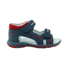 Sandalias velcros Bartek 31825 azul marino rojo