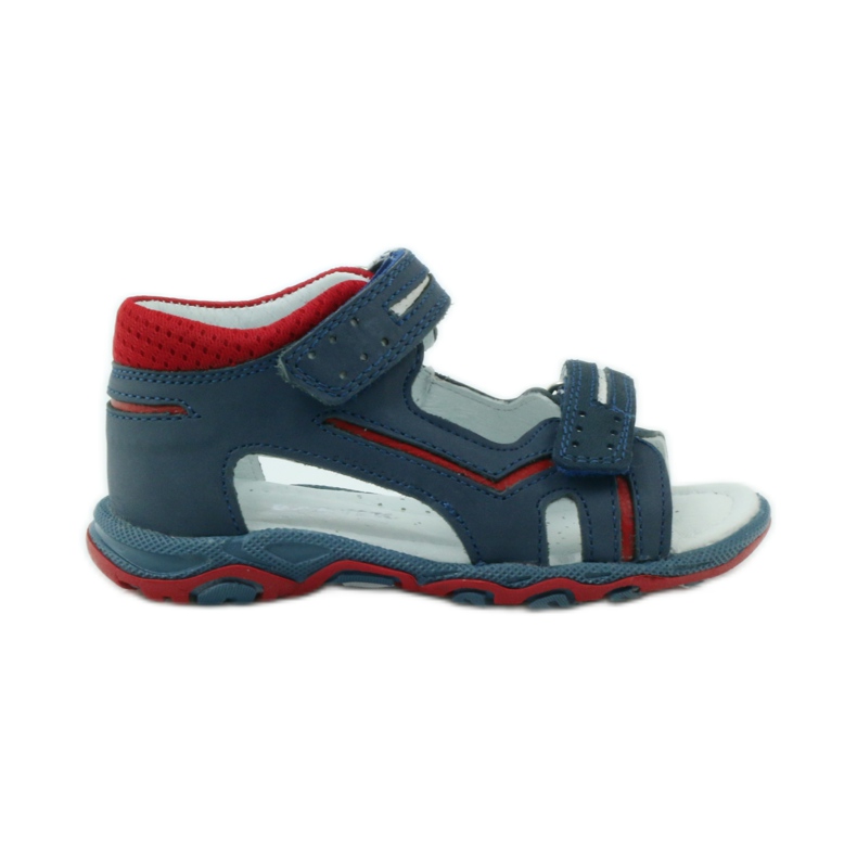 Sandalias velcros Bartek 31825 azul marino rojo