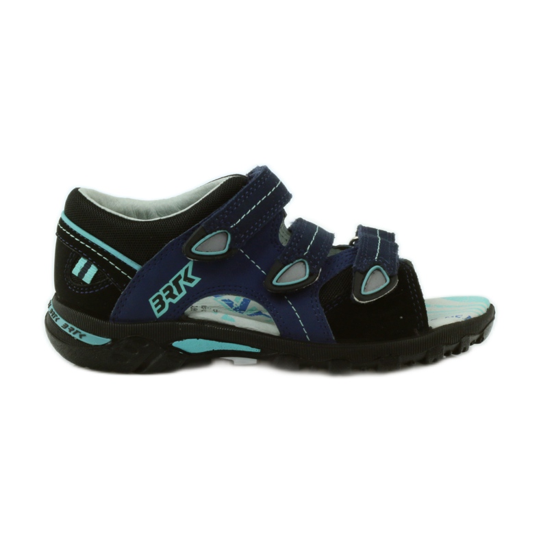 Sandalias cómodas de Bartek para niños Velcro 36106 azul marino