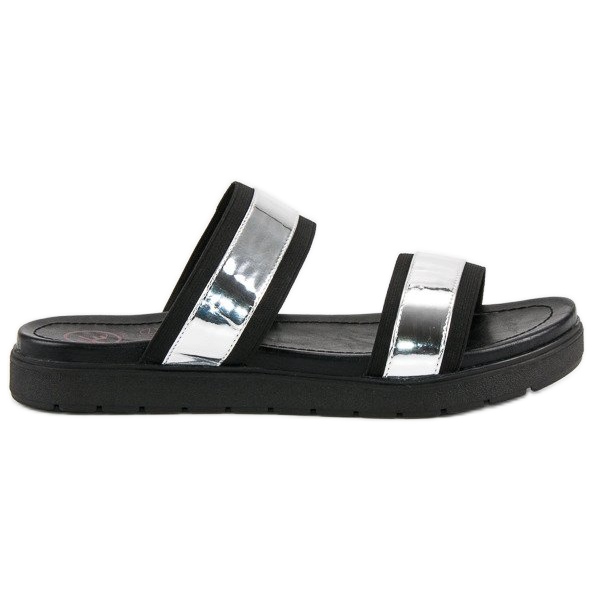 Kylie Zapatillas espejo negro