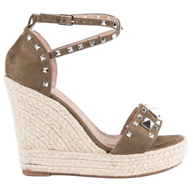 Bestelle sandalias alpargatas rock verde