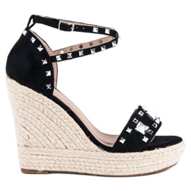 Bestelle sandalias alpargatas rock negro