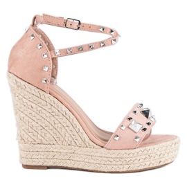 Bestelle sandalias alpargatas rock rosa